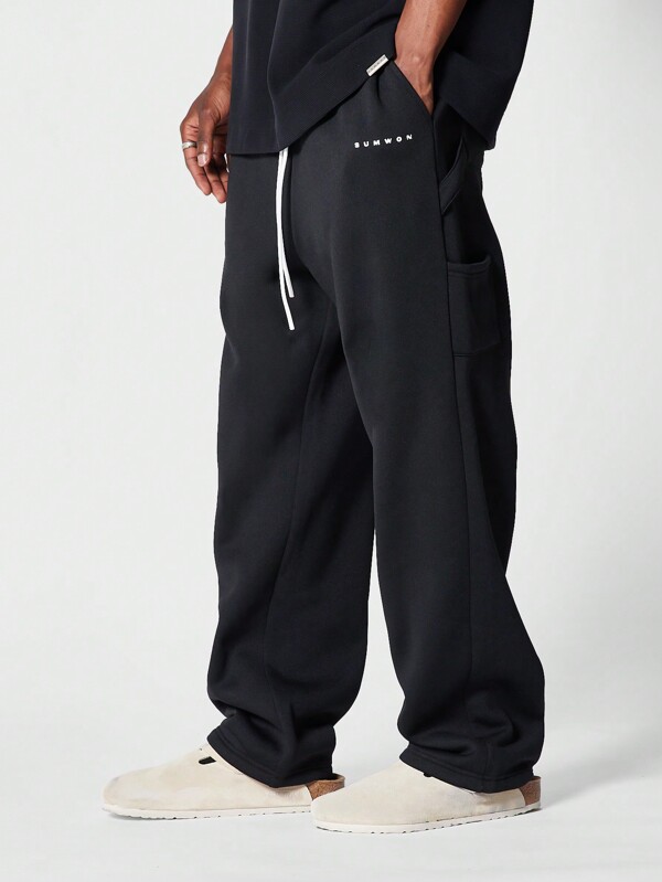 SUMWON Performance Sweatpants Winter Fleece Jogger Style Athletic Loungewear Relaxed Fit Drawstring Waist Tapered Leg Sports Training Running Pant