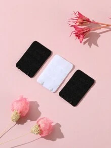 Women'S Bra Buttoned Underwear Accessories - Black and White - View 5