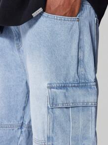 SUMWON Bermuda Cargo Denim Short