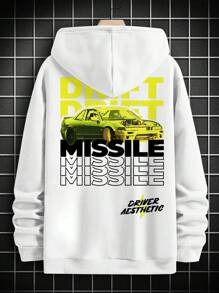 Men's Hooded Sweatshirt With Back Print