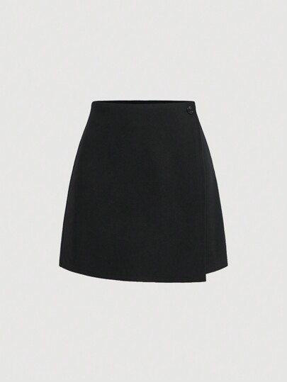 SHEIN MOD Červená kostkovaná minisukně do áčka, dámská sukně na sváteční párty, novoroční outfit, sváteční dámské oblečení