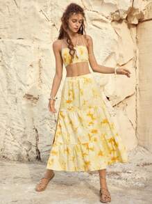 Bohemela Ladies' Holiday Tie-Dye Two-Piece Set