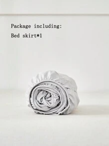 1 件基本款亮灰色床裙