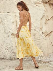 Bohemela Ladies' Holiday Tie-Dye Two-Piece Set