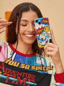 ADVENTURE TIME X SHEIN Cartoon Graphic Clear Phone Case, Gifts - Clear - View 8