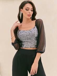 女士襯衫 - 黑色 - 查看 3