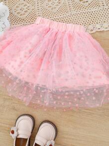 Baby Girl Summer Cute Bunny Suit Short-Sleeved Gauze Skirt 2 Pieces - Multicolor - View 5