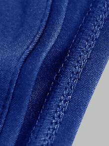 女修身優雅掛脖晚禮服 - 寶藍色 - 查看 5