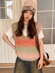 DAZY Women's Gradient Sweater Vest - Multicolor - View 4
