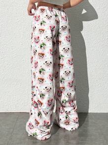 SHEIN Qutie Women's Digital Printed Pants - Multicolor - View 2