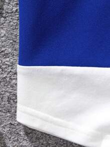 Tween Girl Two Tone Drop Shoulder 2 In 1 Tee & Pants - Blue - View 5