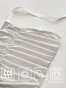 1 件基本款亮灰色床裙