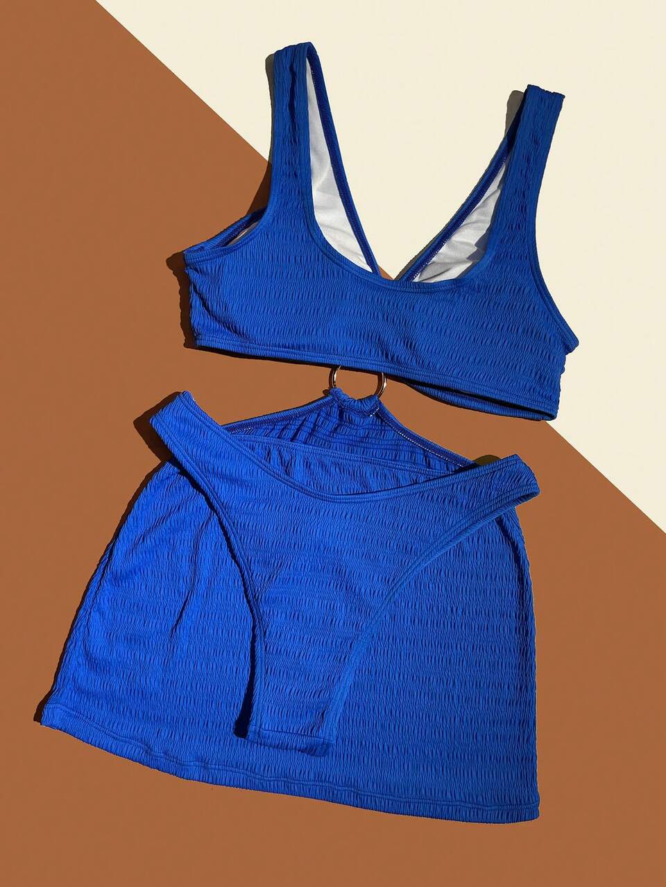 Tankini Set With Ring Cutout Details Carnival Summer