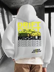 Men's Hooded Sweatshirt With Back Print