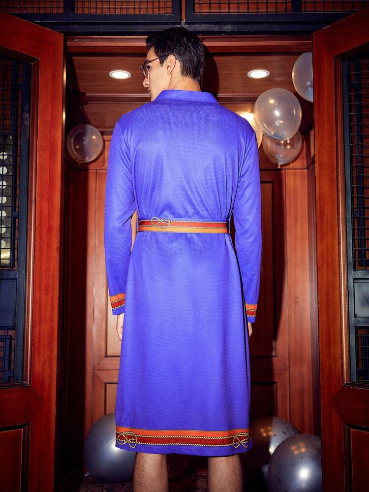 Men'S Long Sleeve Open Front Jacket And Shorts Set