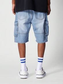 SUMWON Bermuda Cargo Denim Short