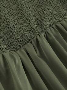 ROMWE Fairycore Women's Puff Sleeve Cottagecore Waisted Dress