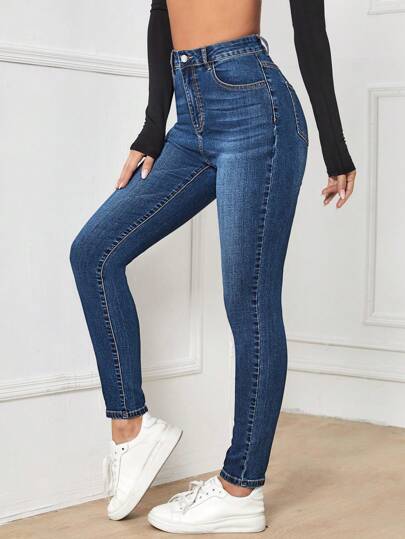 RueChic High Waist Skinny Jeans