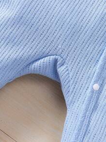 Thú vật Ánh sáng Xanh Áo liền quần Với Xiên Không nút - Màu xanh nhạt - Xem 6