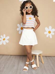 Mini mi 童裝白色楔形麻繩底涼鞋，設有踝部和後背帶，防滑白色鞋底-安全、舒適、經典、多用途