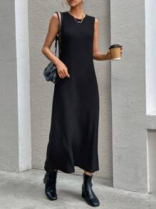 Siren Gaze Women'S Sleeveless Casual Dress Black Summer - Black - View 4