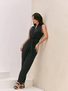 SHEIN Monos Para Mujeres - Negro - Ver 3