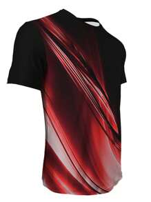 Manfinity LEGND Nam Tương phản Màu sắc Ngắn tay Áo thun - Màu Đỏ Sâu - Xem 4