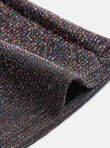 Teen Girls' Knitted Flared Pants With Lurex Thread - Multicolor - View 3