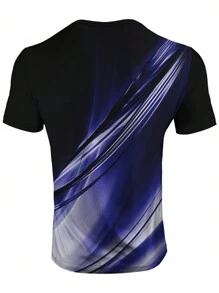 Manfinity LEGND Men's Printed Slim Fit T-shirt - Purple - View 2