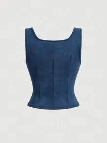 SHEIN MOD Women's Front Tie Waist Tank Top For Summer