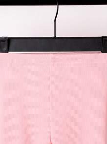 SHEIN 嬰兒女童多件套裝，休閒簡約打底褲 - 彩色 - 查看 5