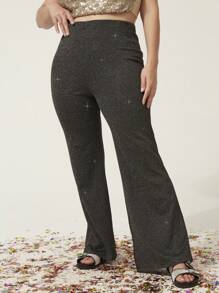 Kích thước lớn Quần - màu đen - Xem 3