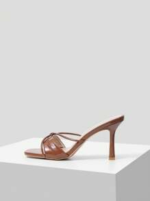 MOTF PREMIUM COMFORTABLE SQUARE TOE WOMEN'S HIGH HEEL SANDALS