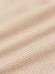 SHEIN BASICS Solid Color Bandeau Top Summer Outfit For Women - Beige - View 5