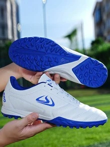 Kids' Soccer Shoes, , Anti-Slip, Durable, Suitable For Turf Or Natural Grass Surfaces, With Tf Spikes (Artificial Grass) - White - View 3