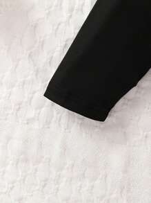 SHEIN Tween Girls' Letter Print Top And Pants Two Piece Set - Grey - View 3