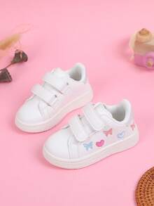 Kids' Sports Shoes, Casual Breathable Sneakers With Strap For Girls And Boys, Spring - White - View 5