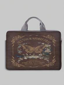 ROMWE Fairycore Butterfly Pattern Printed Laptop Bag - Multicolor - View 1