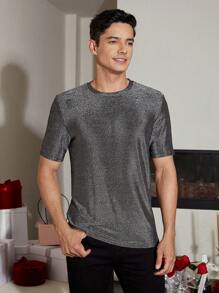 Manfinity AFTRDRK 男款圓領休閒t恤 - 黑色 - 查看 1