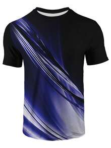 Manfinity LEGND Men's Printed Slim Fit T-shirt - Purple - View 6