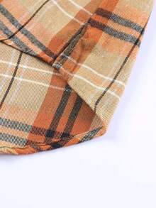 Camisas De Cuadros De Mujer - Caqui - Ver 8