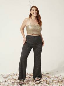 Kích thước lớn Quần - màu đen - Xem 5