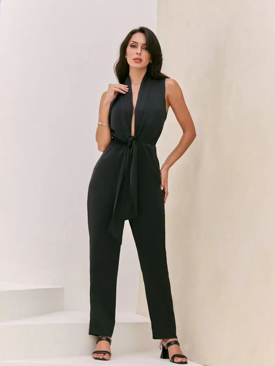 SHEIN Monos Para Mujeres - Negro - Ver 1