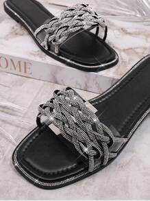 SHUZIA Women'S Flat Sandals - Black - View 6