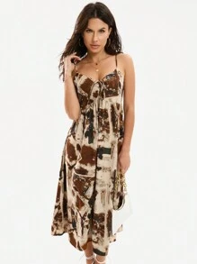 GENKIRA Vestido Camisola Estampado Al Azar - Multicolor - Ver 3