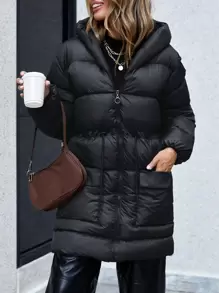 SHEIN Veste D'hiver En Pour Femme