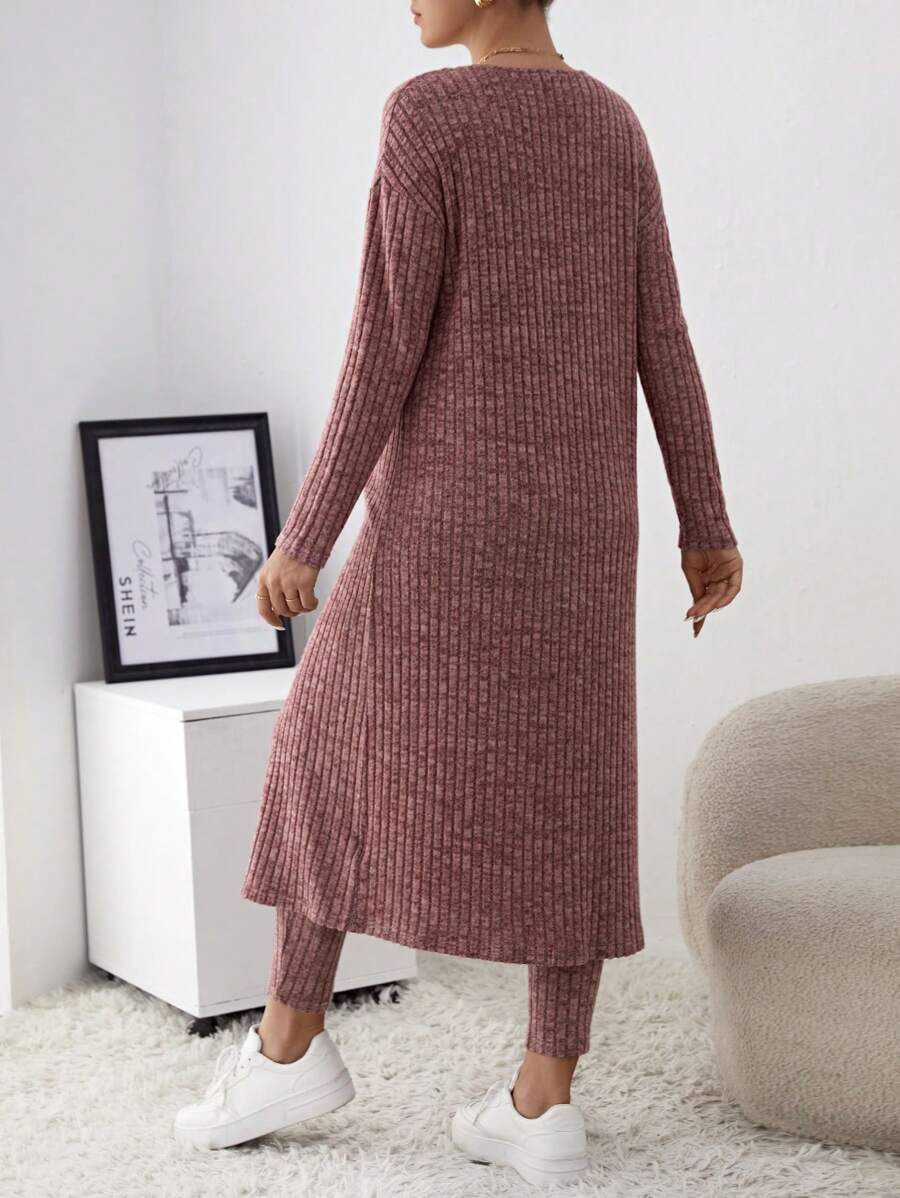 SHEIN Maternity Bodycon Tube Jumpsuit And Cardigan 2pcs/Set for Sale