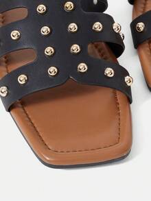 SheIn VCAY 女士拖鞋 - 黑色 - 查看 6