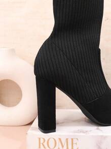 SHUZIA Women's Fashionable Ankle Boots Mother's Day Present - Black - View 6