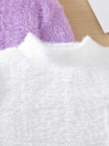 Teen Girls' Thermal Lined Basic Warm Casual Base Layer T-Shirt - Pink - View 6